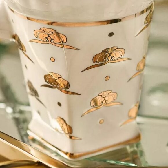 Anthropologie x The Met Stoneware Creamer Decaled Glazed Classic Art Deco New - Picture 3 of 6